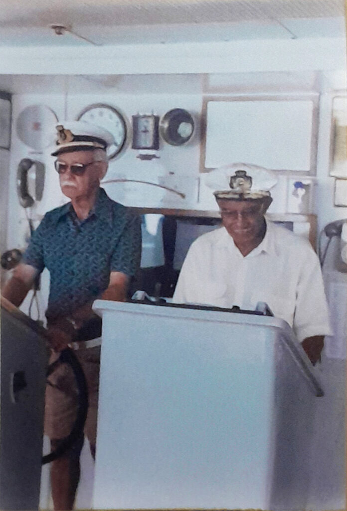 Teiado de viagem em um cruzeiro com Moacir - 1996